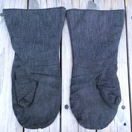 【web限定】no brand denim mitten gloves