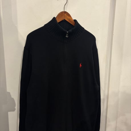 POLO RALPH LAUREN cotton half-zip sweater (XXL)