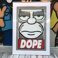 OBEY × Simpsons "DOPE" flame&poster