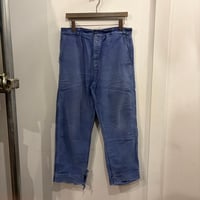 【Web限定】EURO vintage faded blue work pants (46)