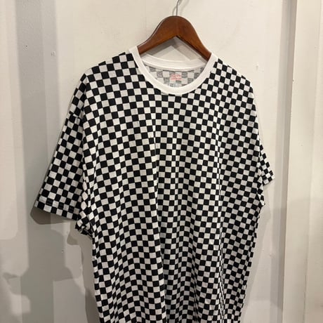 Supreme × Hanes checkerboard tagless tee (L)