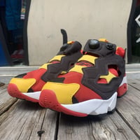 【web限定】Reebok INSTAPUMP FURY  MU SCARLET/BLACK/TOXIC YELLOW(28cm)