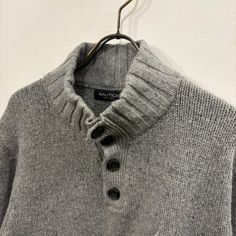 【web限定】NAUTICA half-button knit cardigan(L)