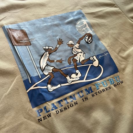【Web限定】PLATINUM FUBU design print tee (L)