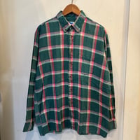 BLUE MOUNTAIN long sleeve check shirt (L)