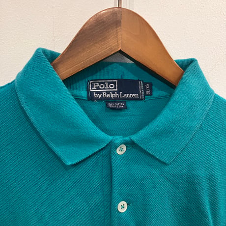 POLO RALPH LAUREN custom fit border polo shirts(XL)