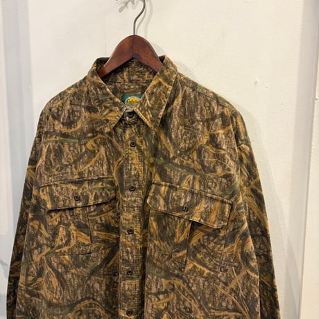 【Web限定】Cabela's "Mossy Oak" real tree heavy shirt(XL)