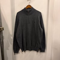 【Web限定】POLO RALPH LAUREN small pony half-zip knit (Gray/Purple)