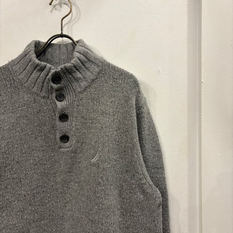 【web限定】NAUTICA half-button knit cardigan(L)