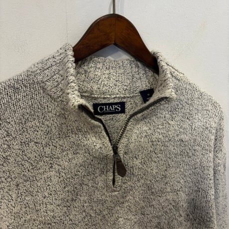 【Web限定】CHAPS by RALPH LAUREN half-zip pull-over sweater(M)