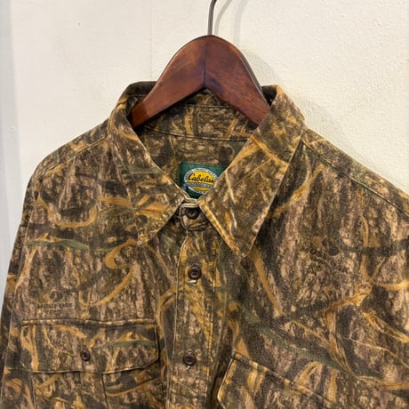 【Web限定】Cabela's "Mossy Oak" real tree heavy shirt(XL)