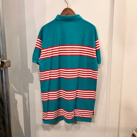 POLO RALPH LAUREN custom fit border polo shirts(XL)