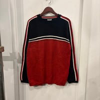 【web限定】ARIZONA 2tone knit cardiga (L)