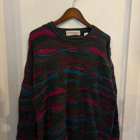 JOHN ASHFORD 3D design knit(XL)