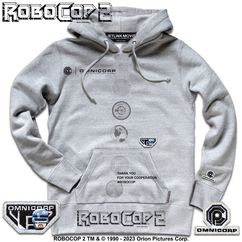 映画『ロボコップ2』(1990年)より、ROBOCOP 2 OMNI CORP HOODY |