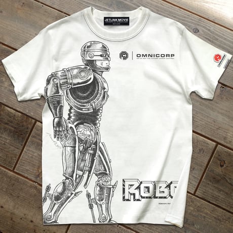 映画『ロボコップ』(1987年)より、ROBOCOP Alex Murphy T-SHIRTS/VanillaWhite