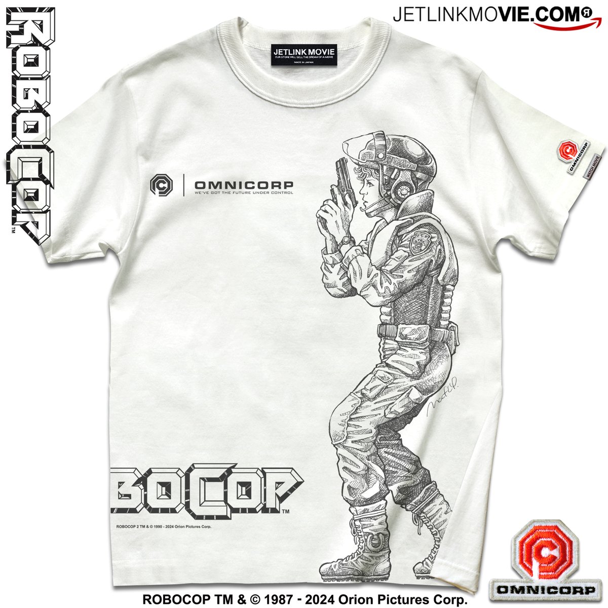 映画『ロボコップ』(1987年)より、ROBOCOP Anne Lewis T-SHIRTS/