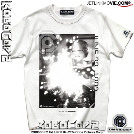 映画『ロボコップ２』(1990年)より、ROBOCOP 2 -FLASH AND BULLET- T-SHIRTS