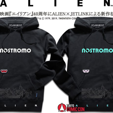 東京コミコン2022開催記念 THE NOSTROMO LV-426 HOODY 蓄光ブルー版