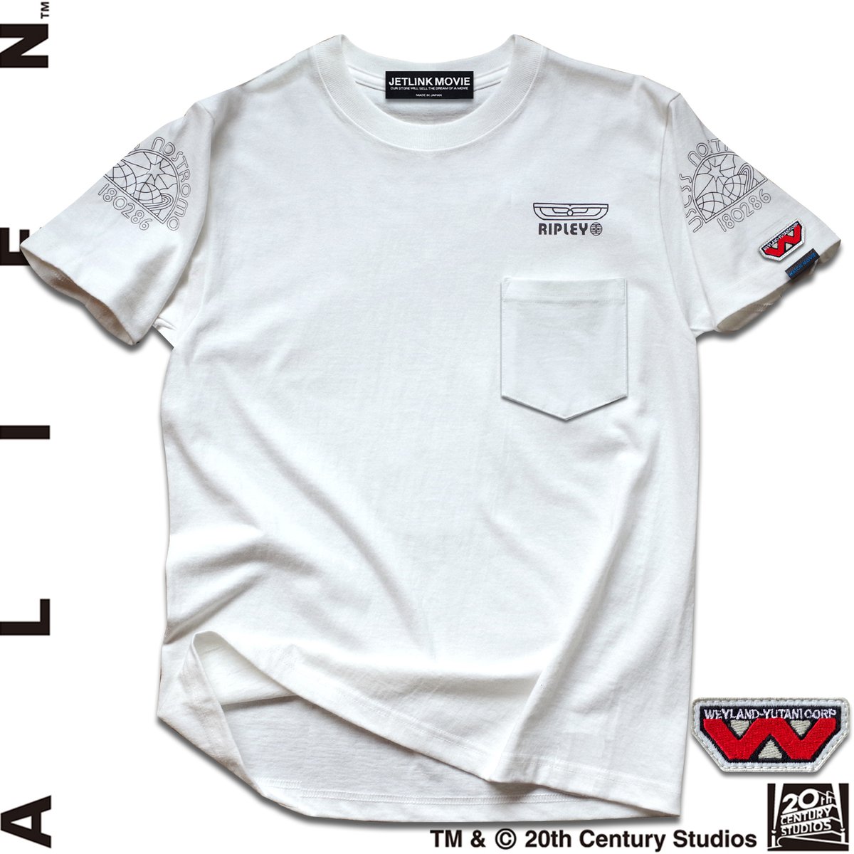 映画『エイリアン』公開40周年記念 THE NOSTROMO CREW WORK T-SHIR