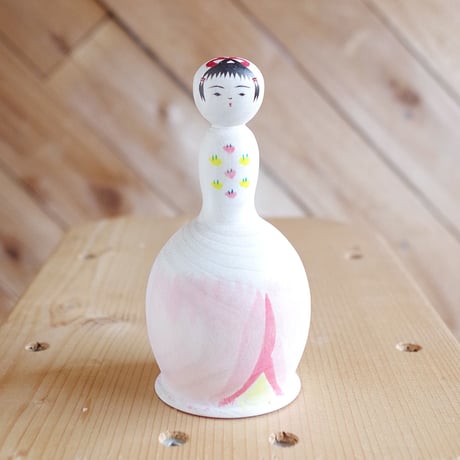 MINGEI JETLINK 秋田県由利本荘/佐藤こずえ作 HAUTE COUTURE des ROSE KOKESHI こけし