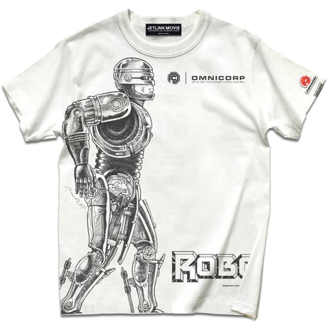 映画『ロボコップ』(1987年)より、ROBOCOP Alex Murphy T-SHIRTS/VanillaWhite