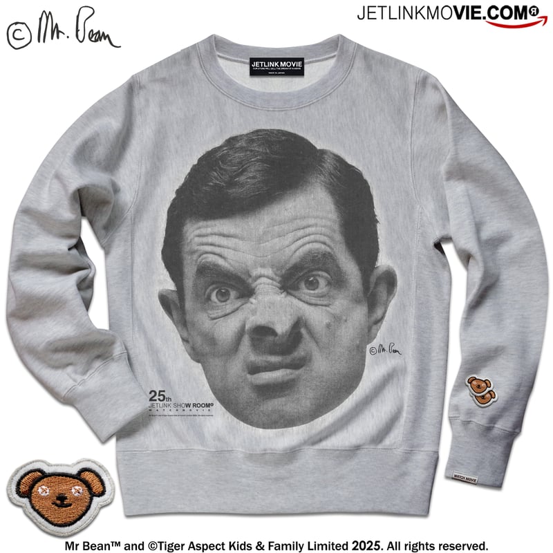 JETLINK25周年記念 MR.BEAN（ミスター・ビーン）THE FACE SWEAT S