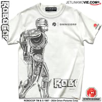 映画『ロボコップ』(1987年)より、ROBOCOP Alex Murphy T-SHIRTS/VanillaWhite