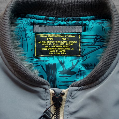 THE WOLF MAN TYPE MA-1 JACKET