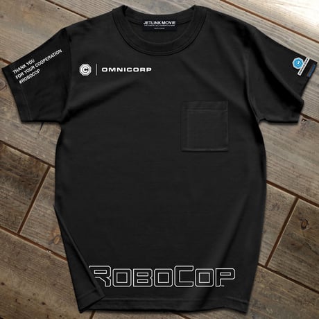 映画『ロボコップ』(1987年)より、ROBOCOP OMNI CORP T-SHIRTS
