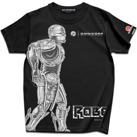 映画『ロボコップ』(1987年)より、ROBOCOP Alex Murphy T-SHIRTS/SumiBlack