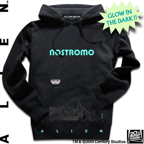 東京コミコン2022開催記念 THE NOSTROMO LV-426 HOODY 蓄光ブルー版