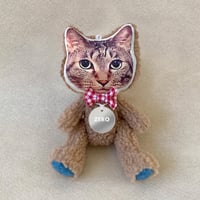 mini テディわんにゃんストラップ  サンドベージュ