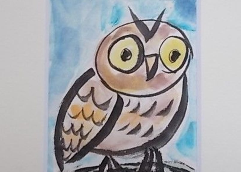 絵画 フクロウ ふくろう」 by NOKKO｜Artmeter｜暮らしを彩るアートが