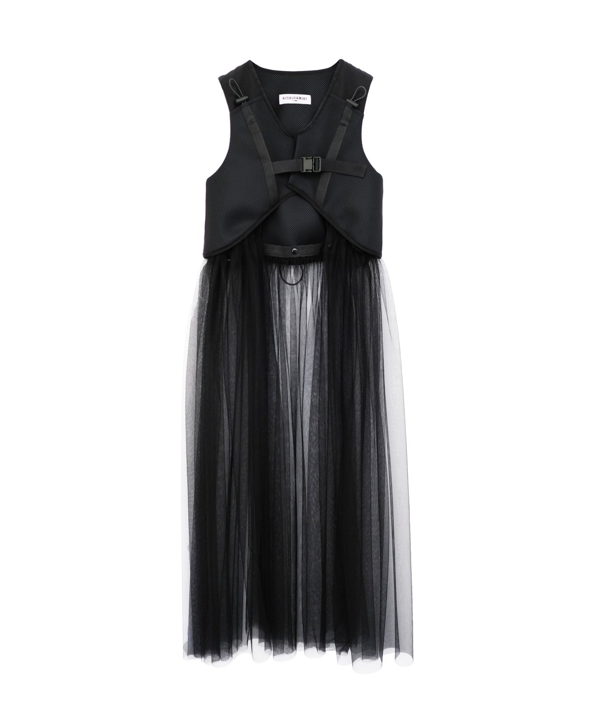 tec tulle dress - black | KISHIDAMIKI tec tulle dress - black | KISHIDAMIKI