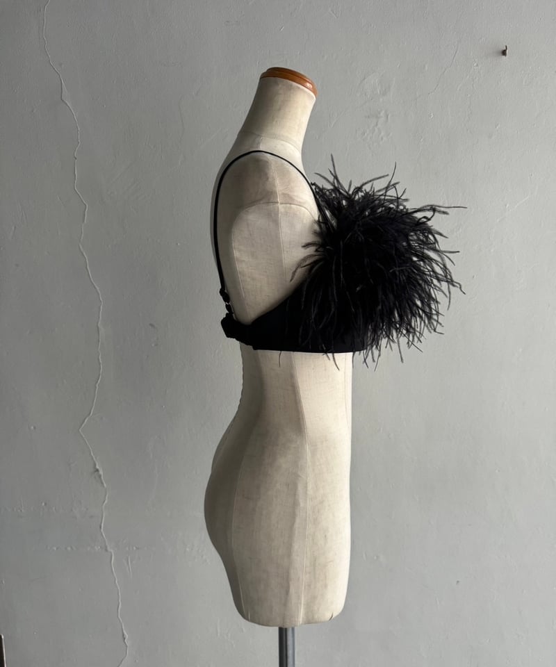 ostrich feather bra (BK×BK) ostrich feather bra (BK×BK) | KISHIDAMIKI