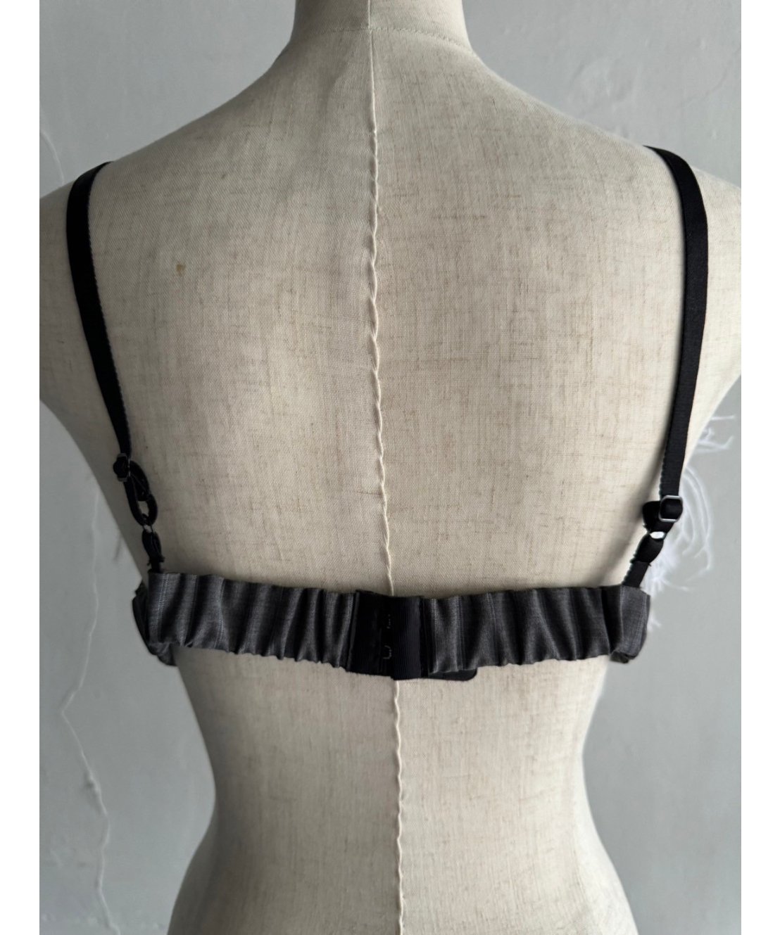 ostrich feather bra ( WHITE×GREY ) | KISHIDAMIKI