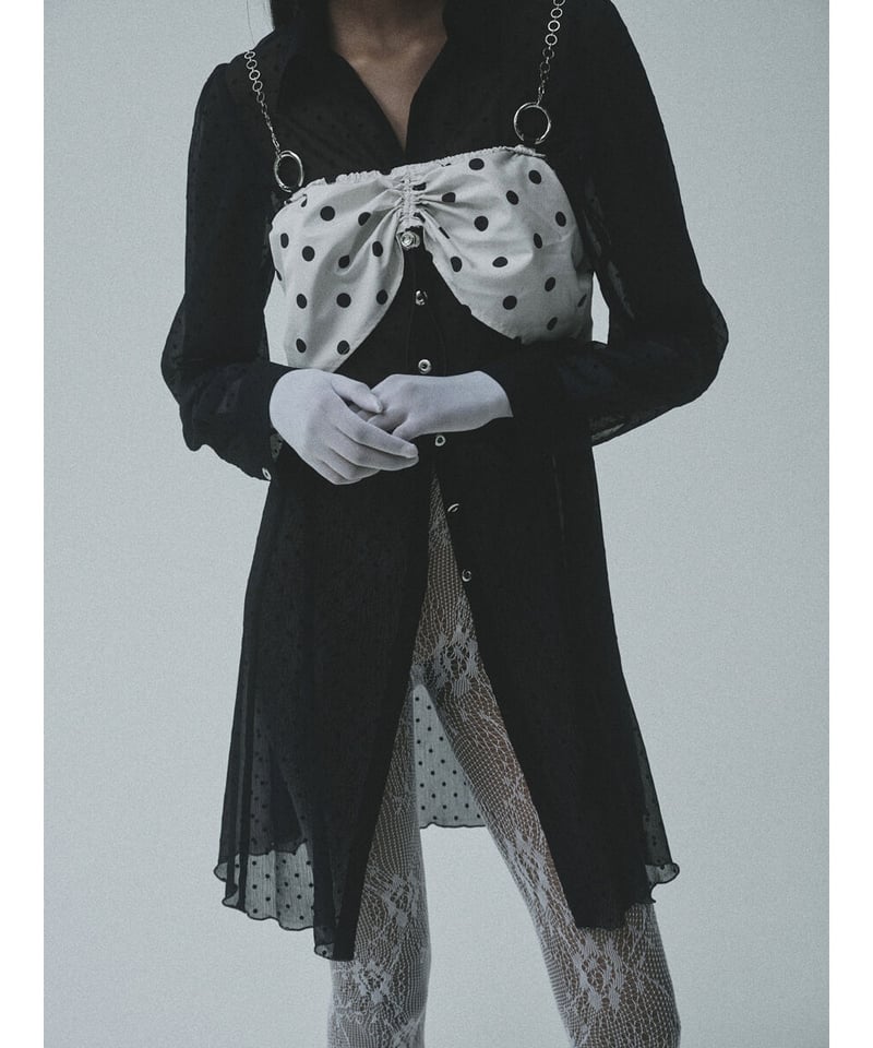 トップス kishidamiki chain bra (DOT WHITE) kishidamiki chain bra ( DOT WHITE )