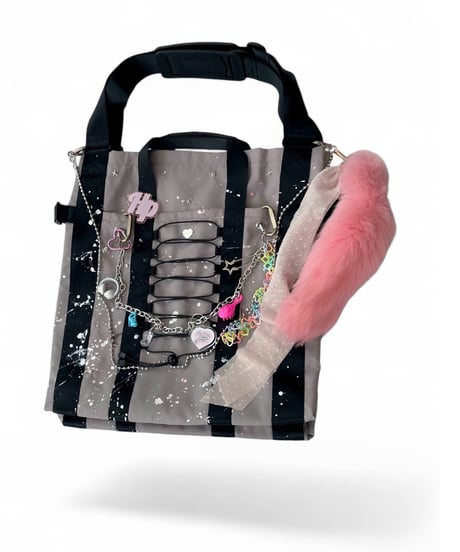 kishidamiki トートバッグ oversized 2way bag ( black ) | KISHIDAMIKI