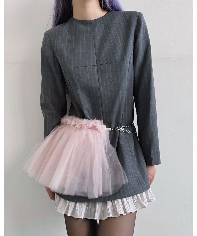 KISHIDA MIKI ベルトスカート tulle chain belt | KISHIDAMIKI