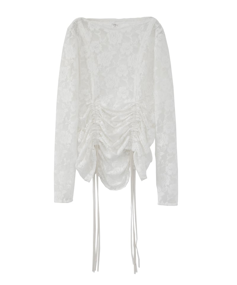 lace tops - white | KISHIDAMIKI lace tops - white | KISHIDAMIKI
