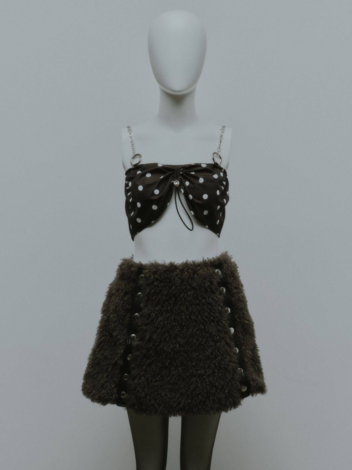 スカート KISHIDA MIKI poodle fur mini skirt KISHIDA MIKI poodle fur mini skirt