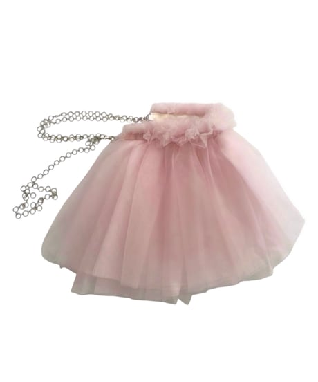 【kishidamiki】Tulle chain belt CATEGORY skirt | KISHIDAMIKI