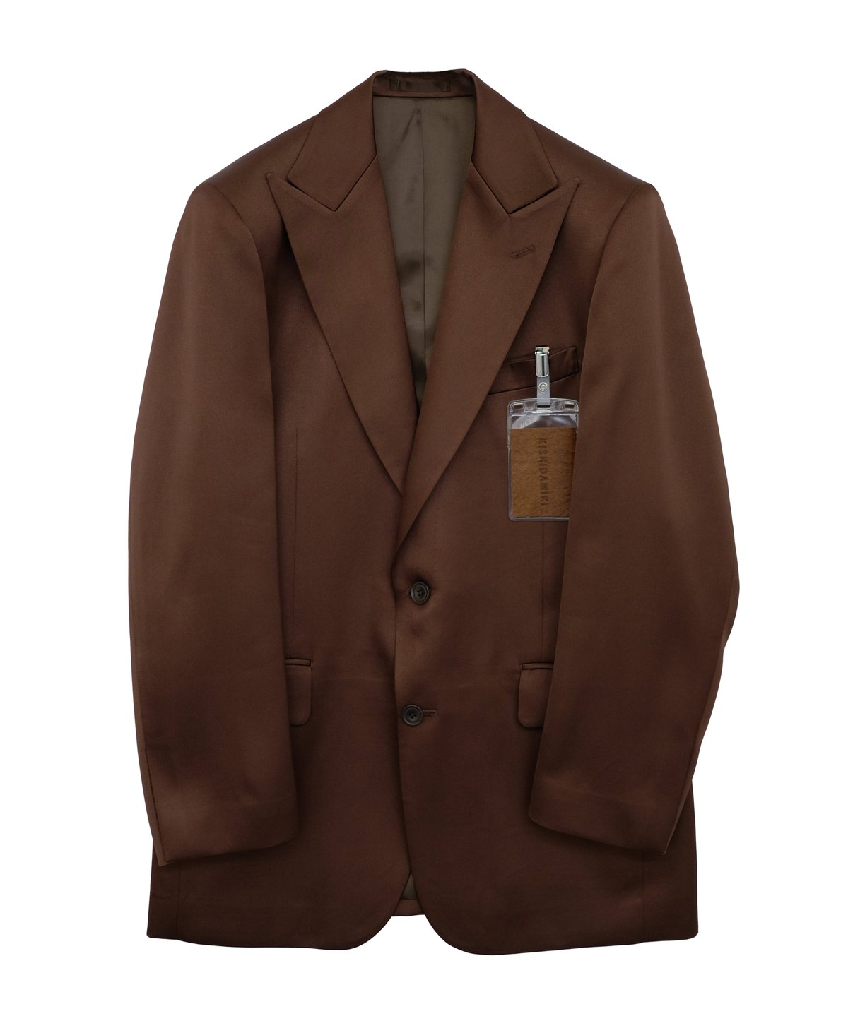 tailored over jacket with ID - brown | KISHIDAMIKI tailored over jacket with ID - brown | KISHIDAMIKI
