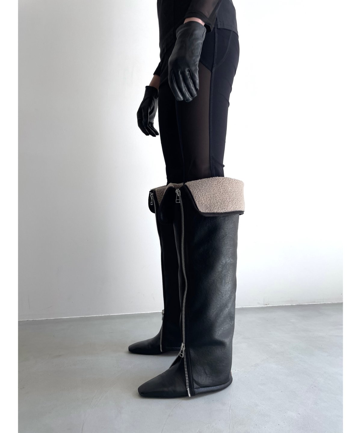 今期　litmus KISHIDAMIKI ブーツカバー　新品 mouton boots cover | KISHIDAMIKI