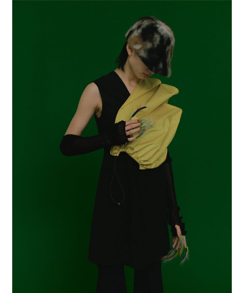 専用新品　KISHIDAMIKI angola cloche hatブラウン帽子 angola cap - mulch | KISHIDAMIKI