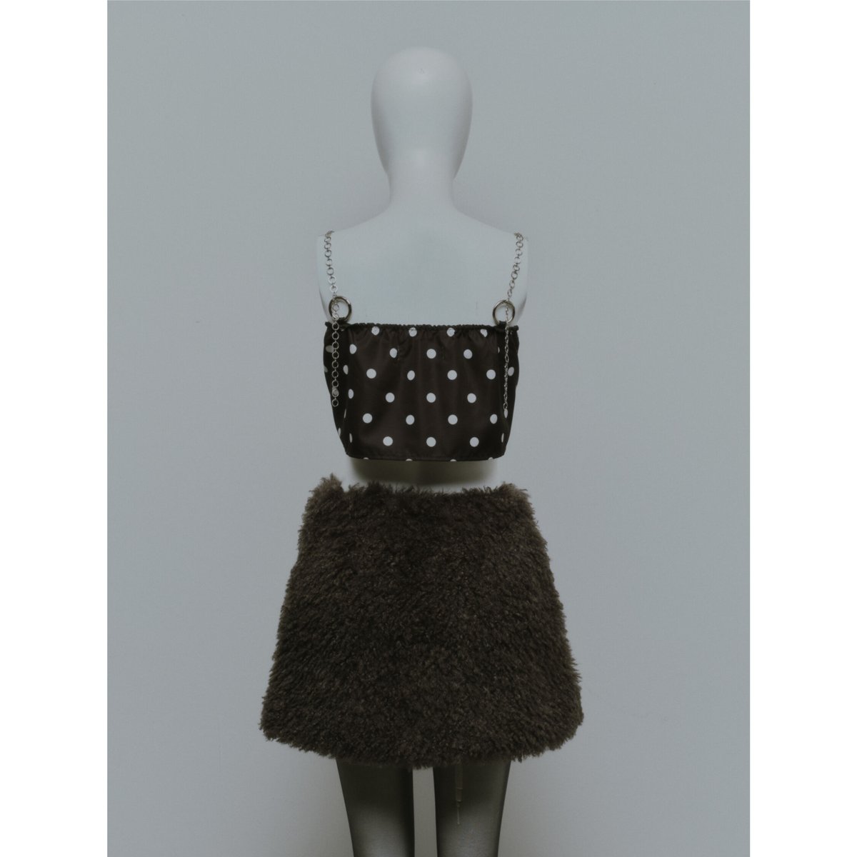 トップス andmary Maddie mellow ribbon set black Maddie mellow ribbon set