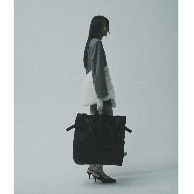 oversized 2way bag - black | KISHIDAMIKI