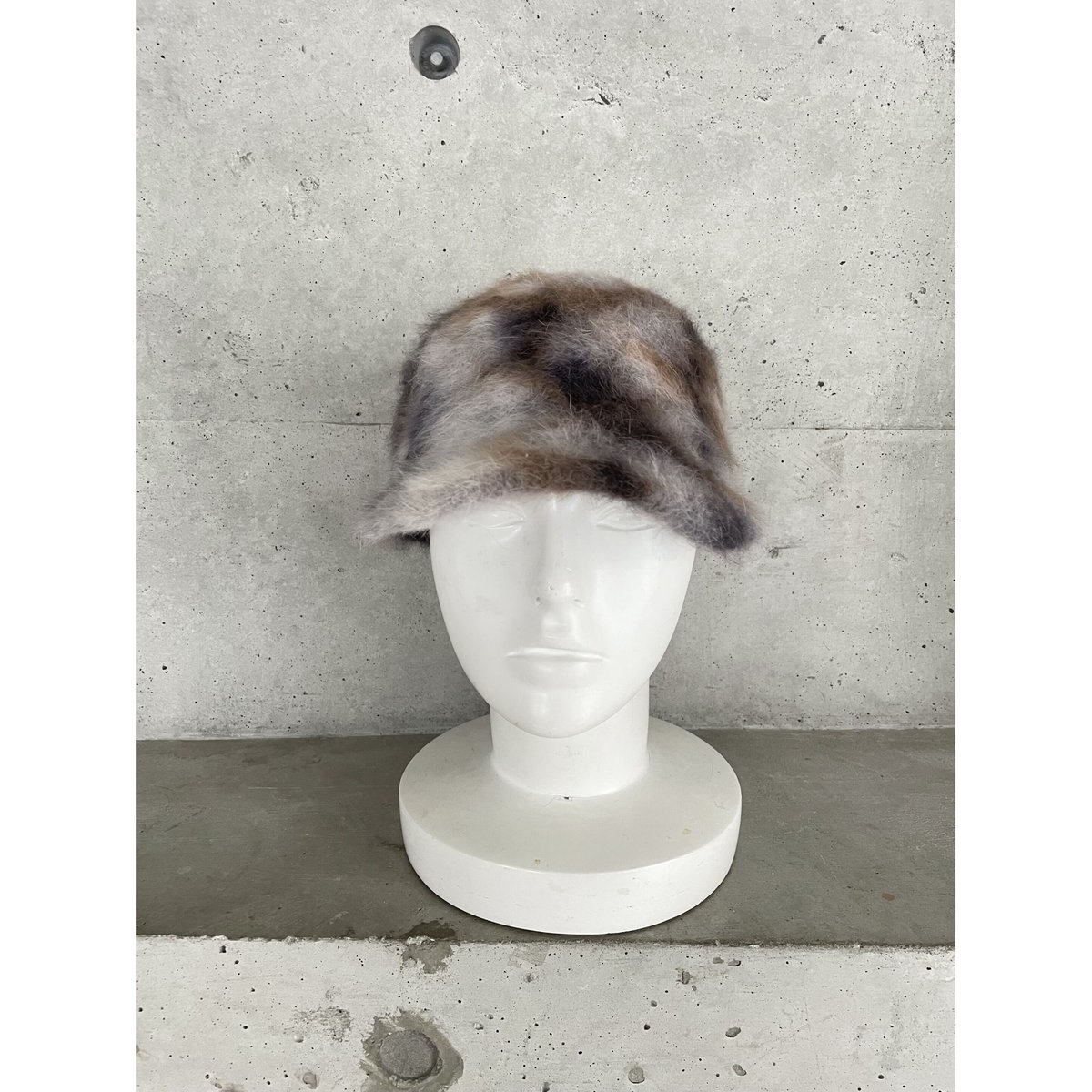 専用新品　KISHIDAMIKI angola cloche hatブラウン帽子 angola cap - mulch | KISHIDAMIKI