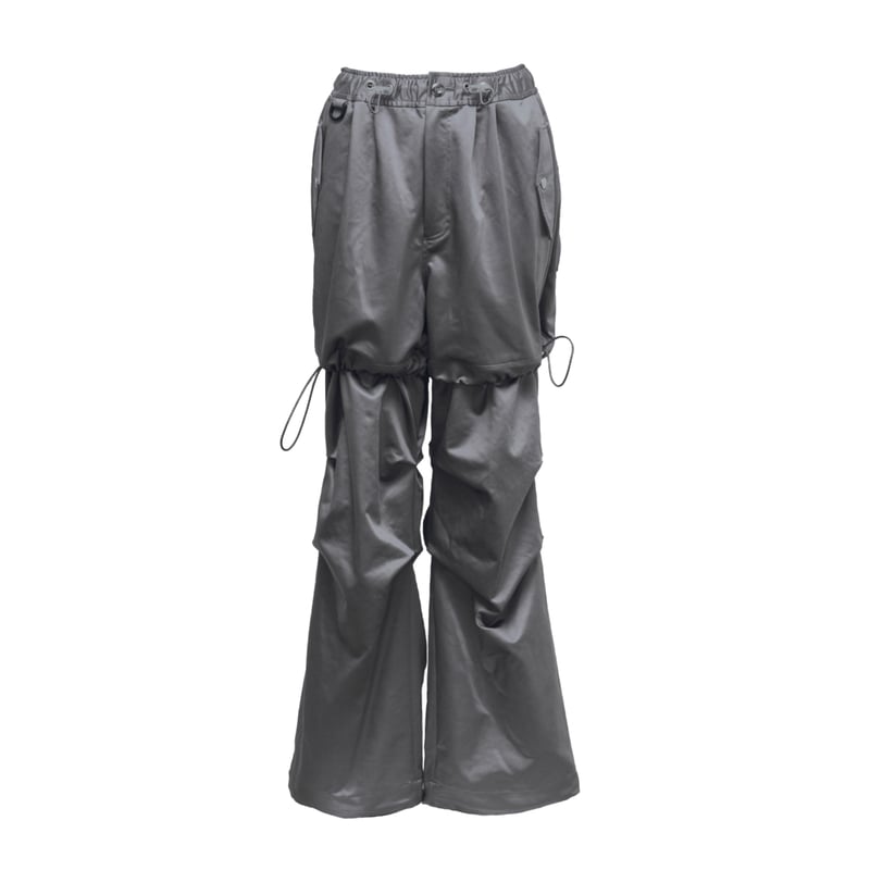 convertible trousers - ( silver ) | KISHIDAMIKI